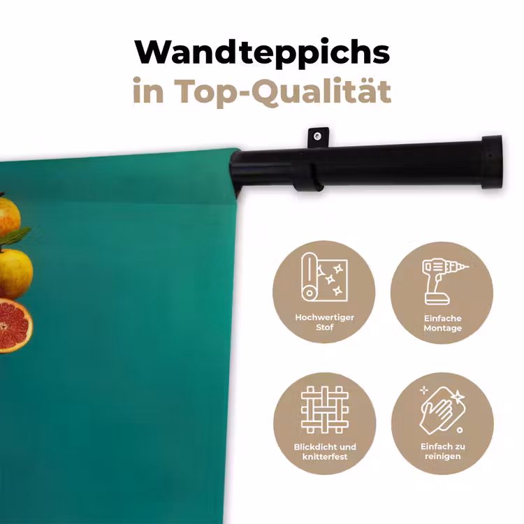 Vrouw - Hoodtooi - Tropisch - Fruit - Druiven Wandkleed katoen klein -tsfeer2_DE