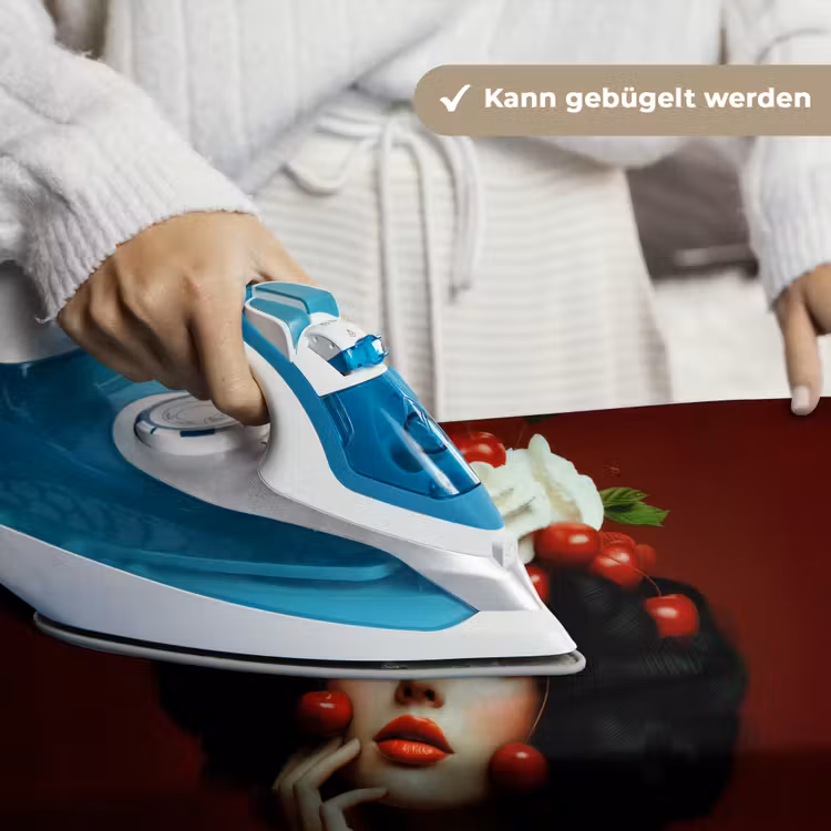 Vrouw - Kersen - Slagroom Wandkleed katoen klein -tsfeer9_DE