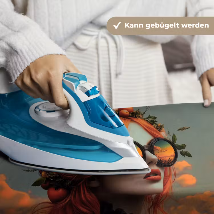 Vrouw - Kroon - Tomaat - Bascilicum - Zonnebril Wandkleed katoen klein -tsfeer9_DE