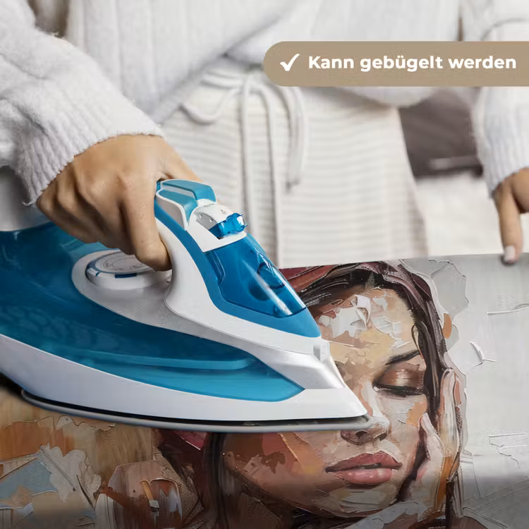 Vrouw - Verflook - Portret - Modern Wandkleed katoen klein -tsfeer9_DE