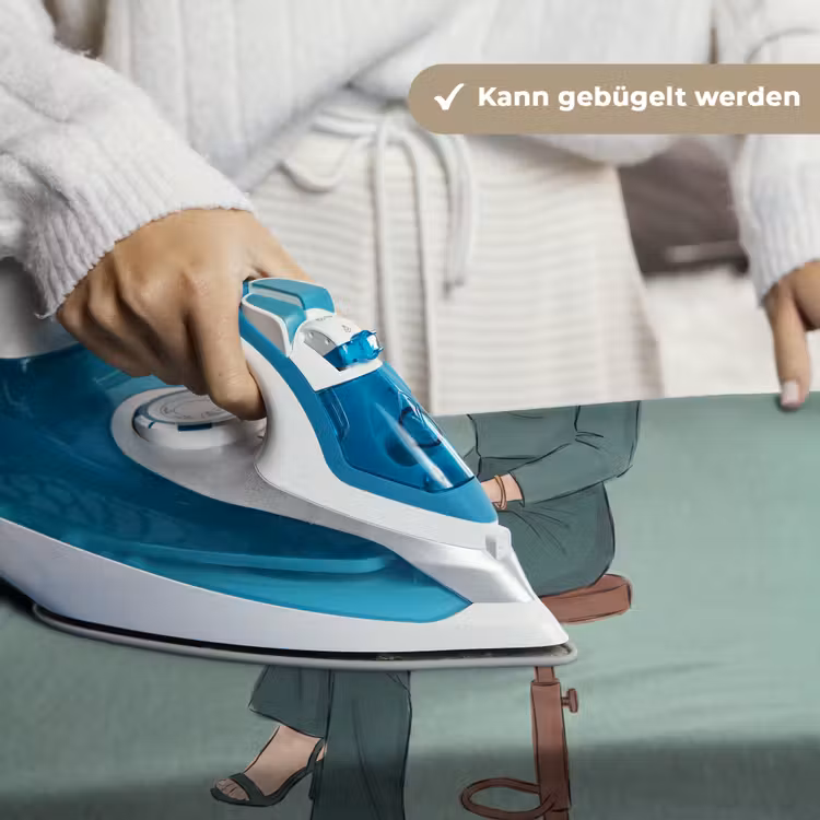 Vrouw - Laptop - Zittend - Illustratie - Groen Wandkleed katoen klein -tsfeer9_DE