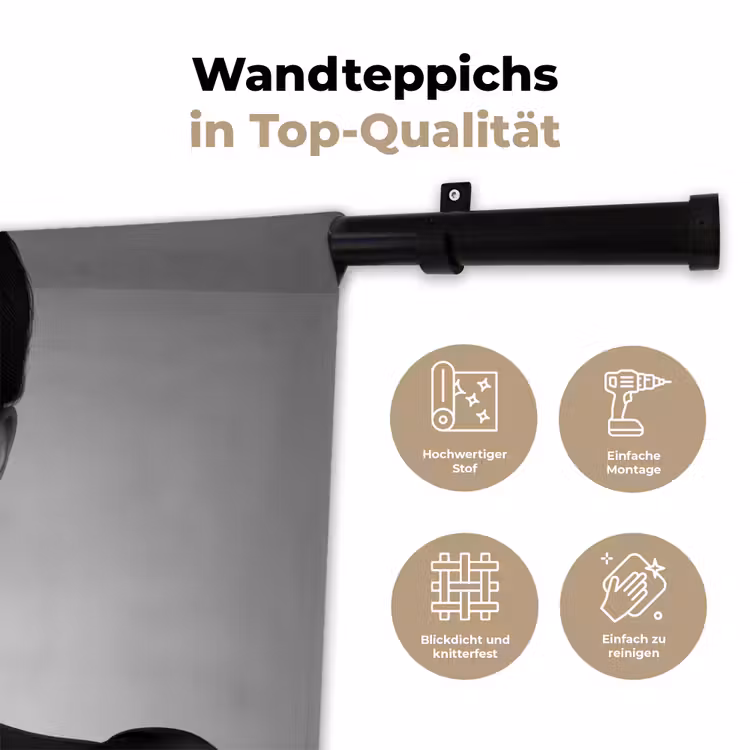 Vrouw - Lolly - Zwart Wandkleed katoen klein -tsfeer2_DE