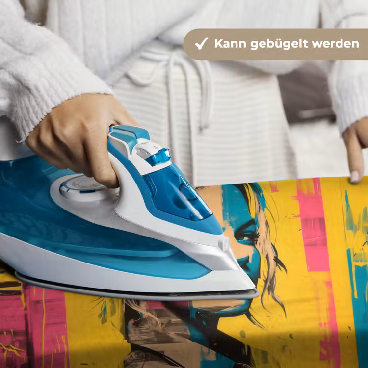 Vrouw - Verfstrepen - Gekleurd Wandkleed katoen klein -tsfeer9_DE