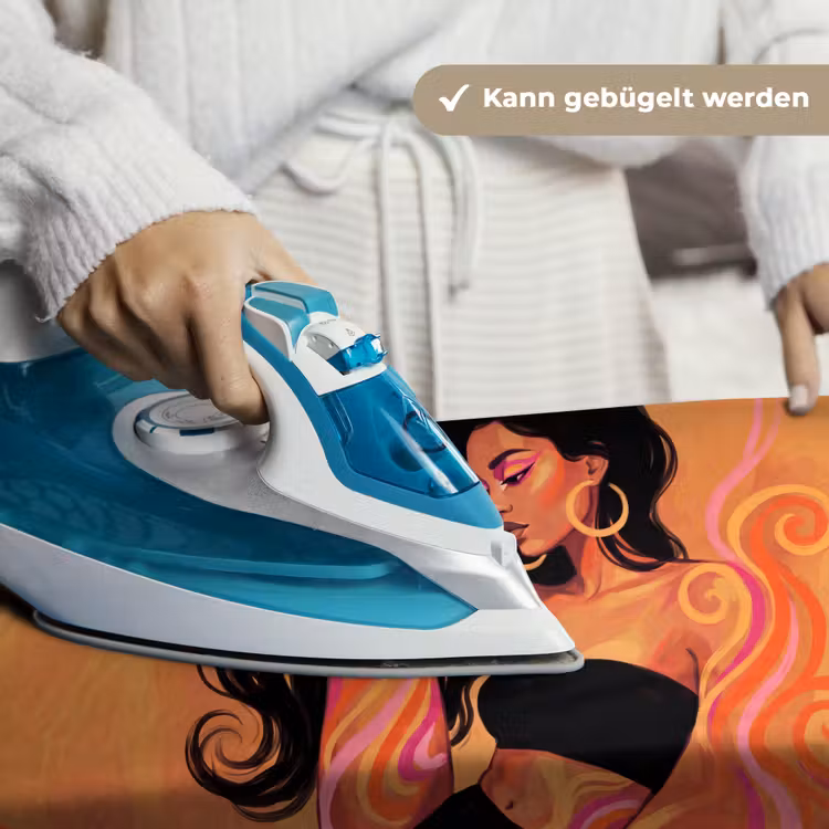 Vrouw - Portret - Abstract - Modern - Kleurrijk Wandkleed katoen klein -tsfeer9_DE