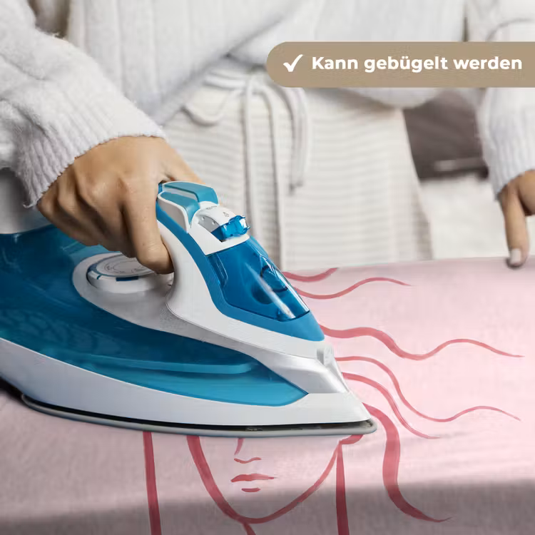 Vrouw - Portret - Abstract - Lijnkunst - Rood Wandkleed katoen klein -tsfeer9_DE