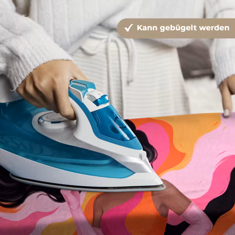 Vrouw - Portret - Kleurrijk - Modern - Kunst Wandkleed katoen klein -tsfeer9_DE