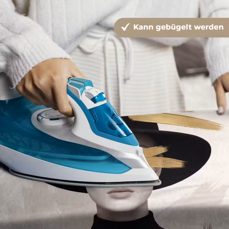 Vrouw - Portret - Modern - Goud - Kunst Wandkleed katoen klein -tsfeer9_DE