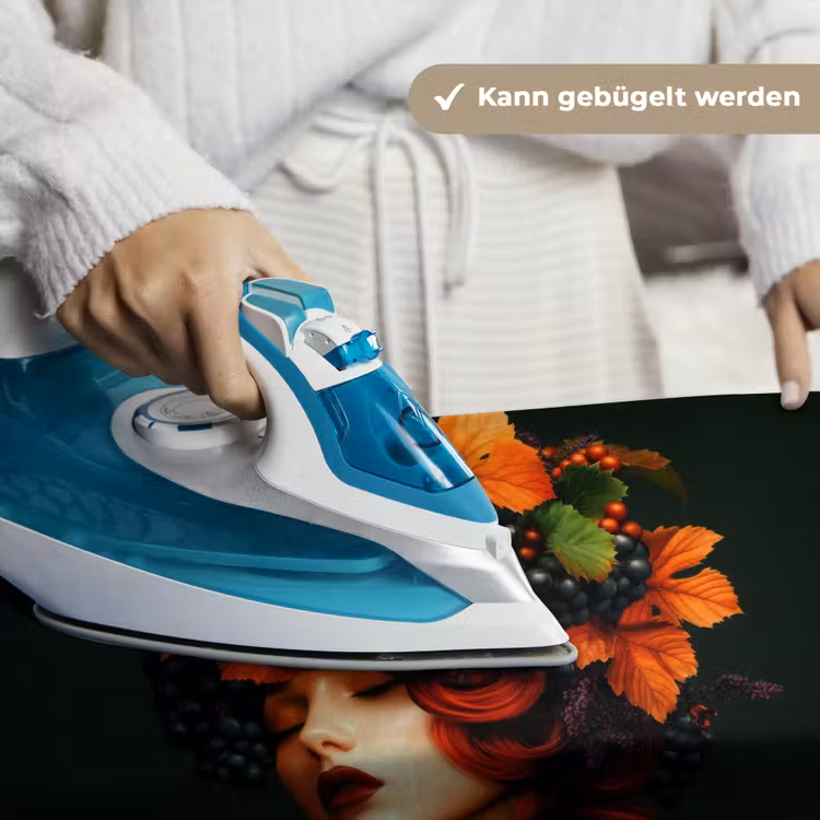 Vrouw - Rood - Groen - Druiven Wandkleed katoen klein -tsfeer9_DE