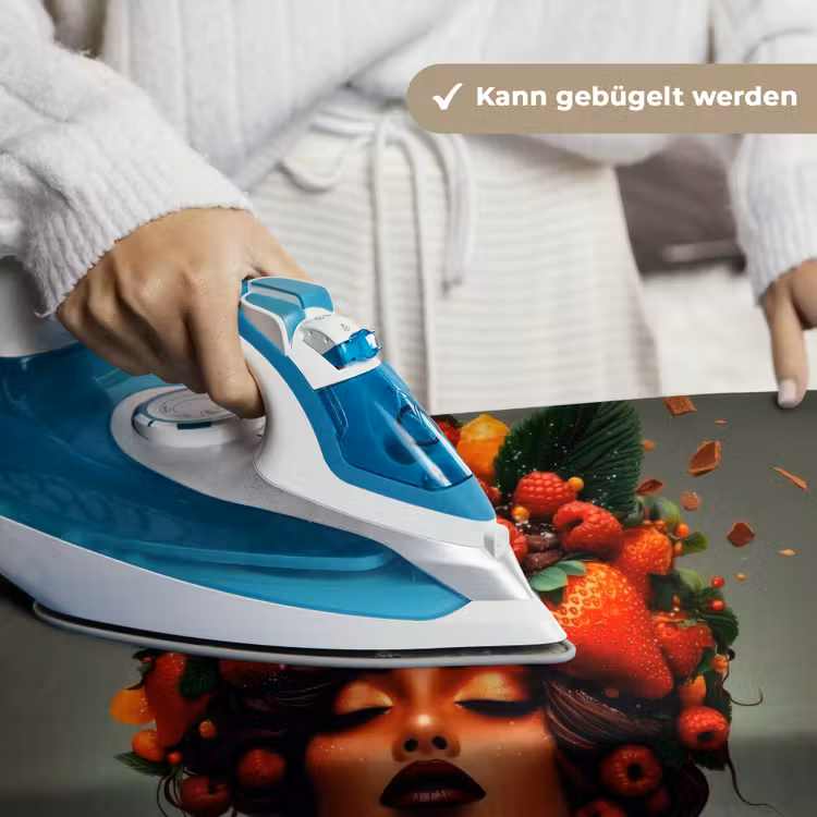 Vrouw - Chocolade - Frambozen - Aardbeien - Koekjes Wandkleed katoen klein -tsfeer9_DE