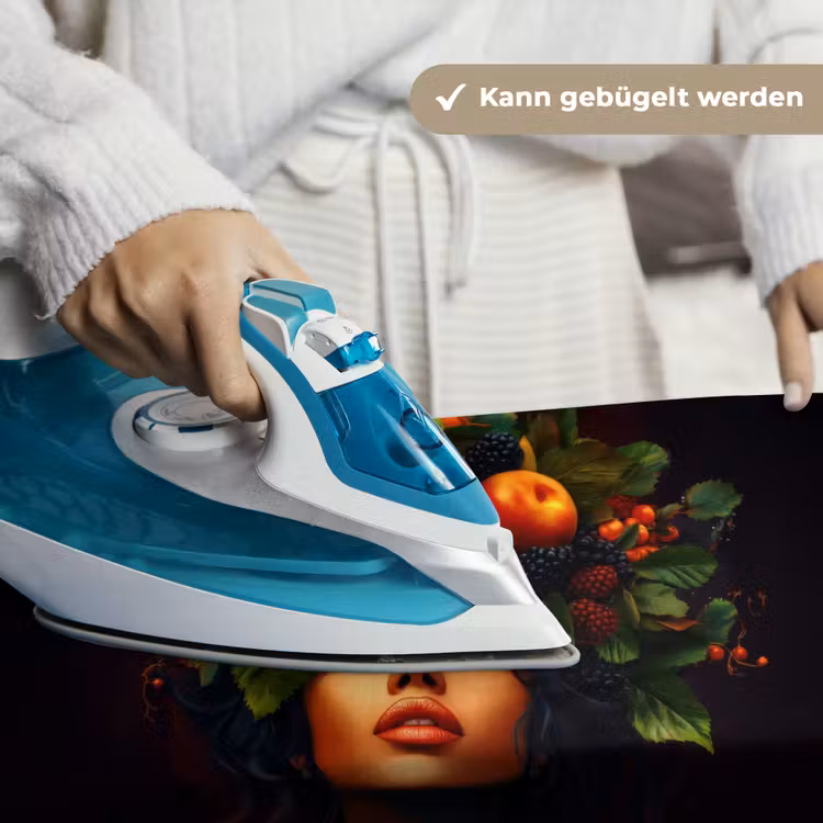 Vrouw - Zwart - Bessen - Bramen - Appels Wandkleed katoen klein -tsfeer9_DE
