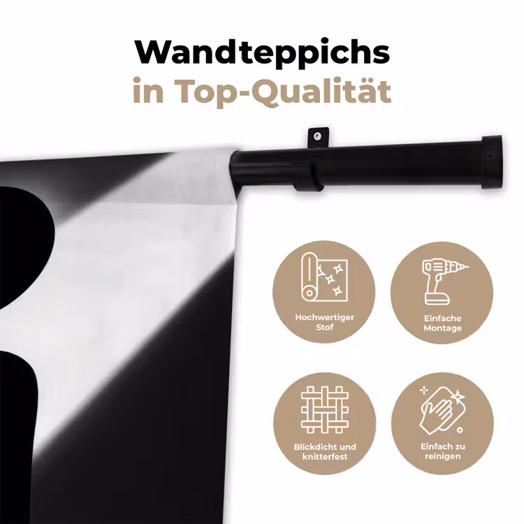 Vrouw - Wijn - Chic Wandkleed katoen klein -tsfeer2_DE
