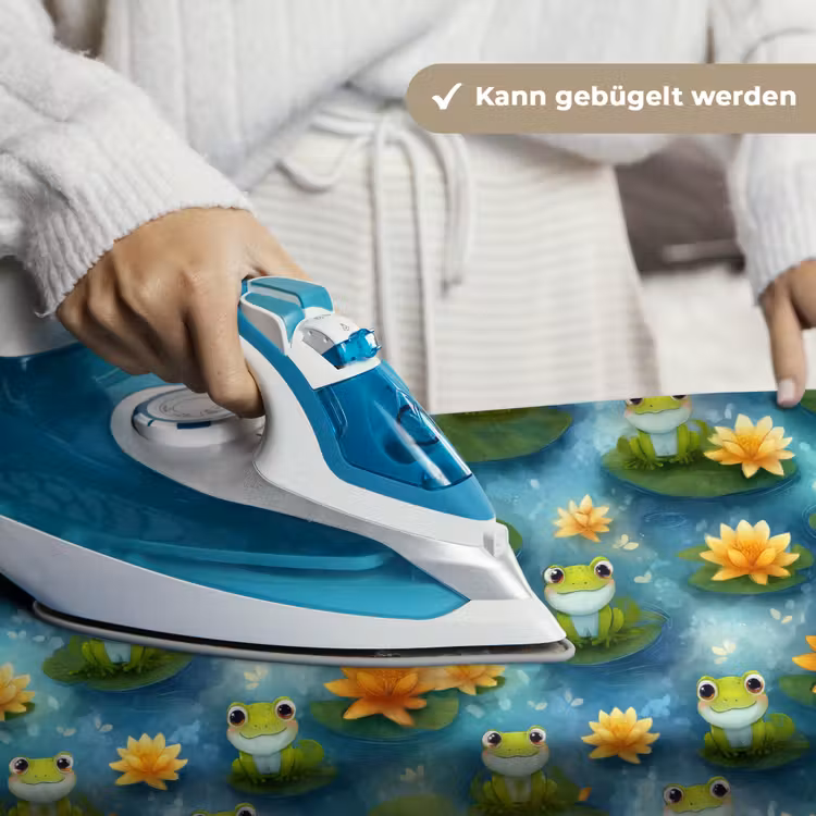 Kikker - Lelies - Groen Wandkleed katoen klein 269 -tsfeer9_DE