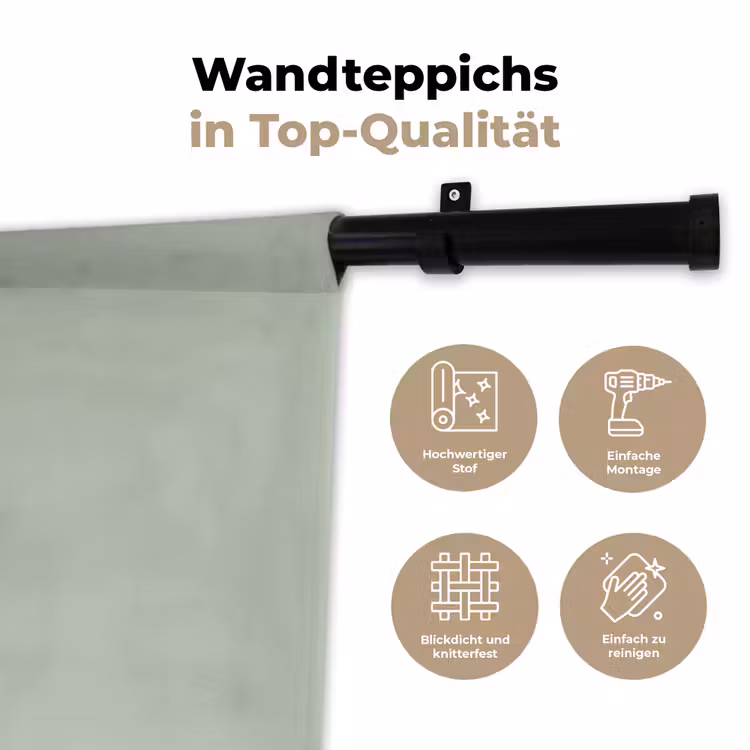 Frosted - Mint - Groen Wandkleed katoen klein 269 -tsfeer2_DE