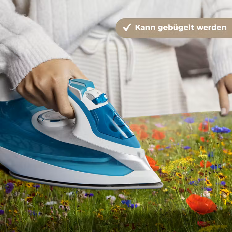 Lente - Bloemen - Rood - Klaproos - Gras - Groen Wandkleed katoen klein -tsfeer9_DE