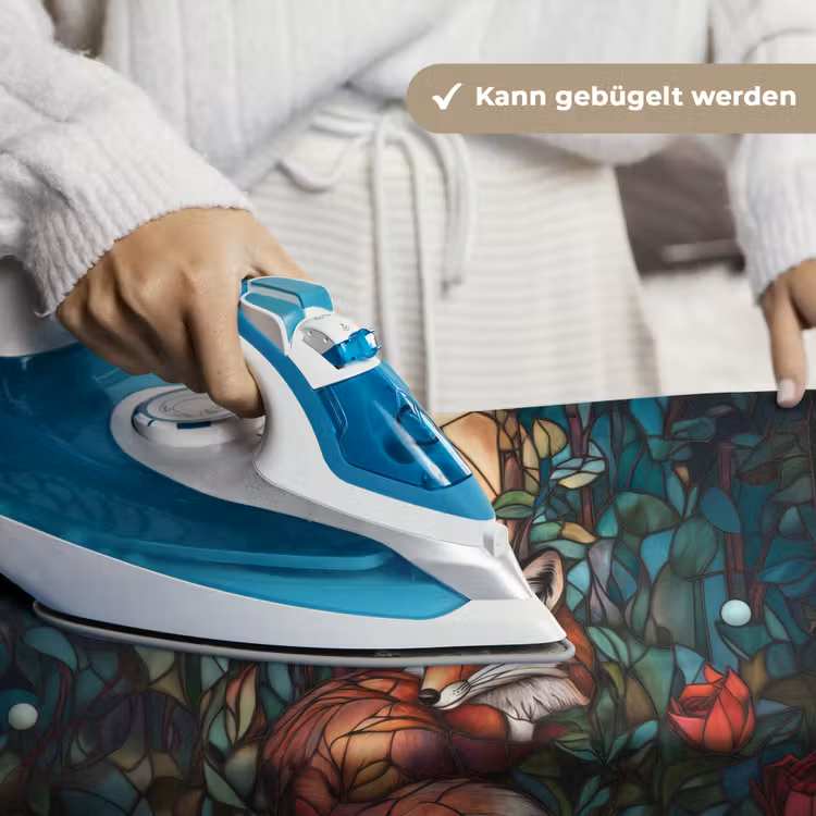 Vos - Mozaïek - Bos - Maan Wandkleed katoen klein -tsfeer9_DE