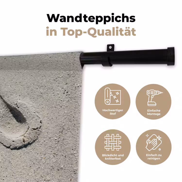 Voeten - Zand - Zee Wandkleed katoen klein -tsfeer2_DE