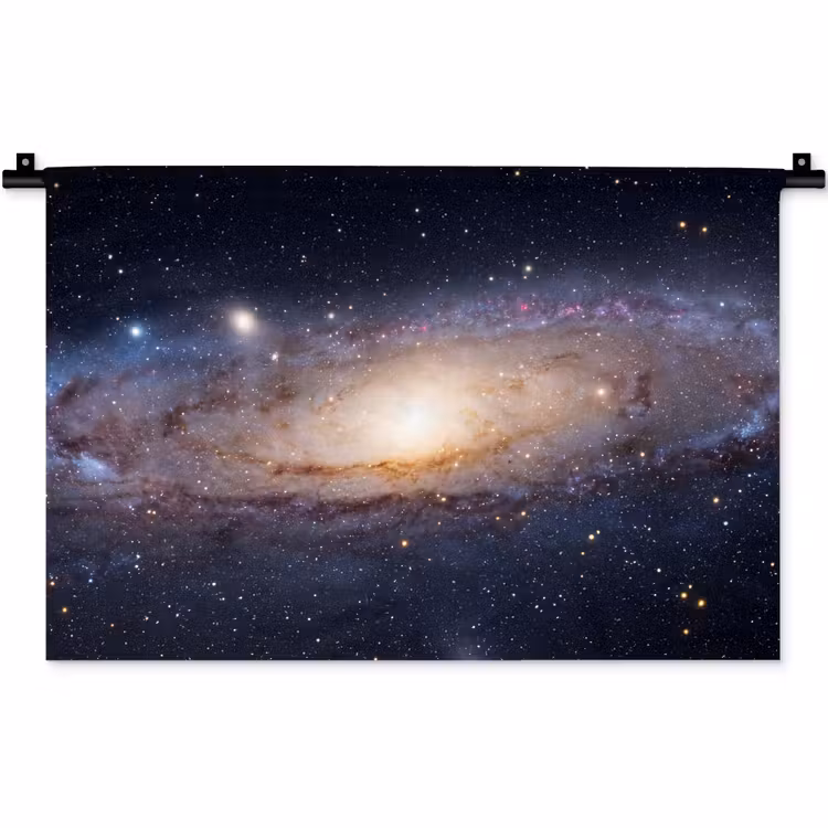 Wandteppich - Galaxie – Weltraum – Kosmos - Sterrenstelsel - Ruimte - Kosmos Wandkleed katoen klein