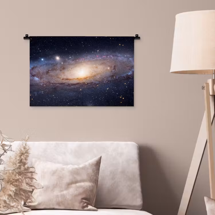 Wandteppich - Galaxie – Weltraum – Kosmos - Sterrenstelsel - Ruimte - Kosmos Wandkleed katoen klein