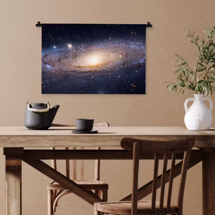 Wandteppich - Galaxie – Weltraum – Kosmos - Sterrenstelsel - Ruimte - Kosmos Wandkleed katoen klein