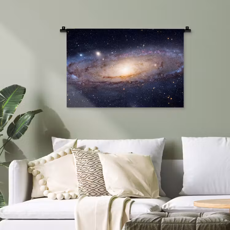Wandteppich - Galaxie – Weltraum – Kosmos - Sterrenstelsel - Ruimte - Kosmos Wandkleed katoen klein