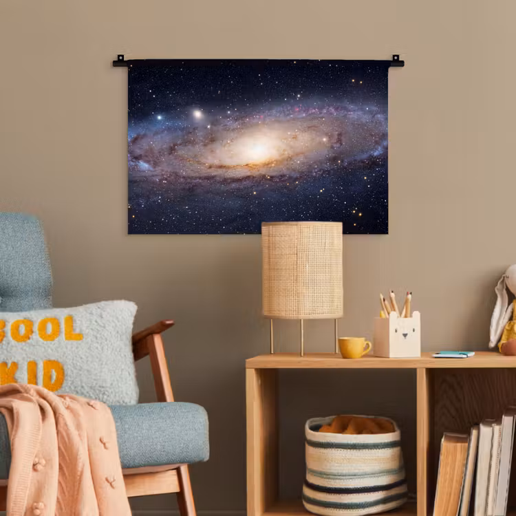 Wandteppich - Galaxie – Weltraum – Kosmos - Sterrenstelsel - Ruimte - Kosmos Wandkleed katoen klein