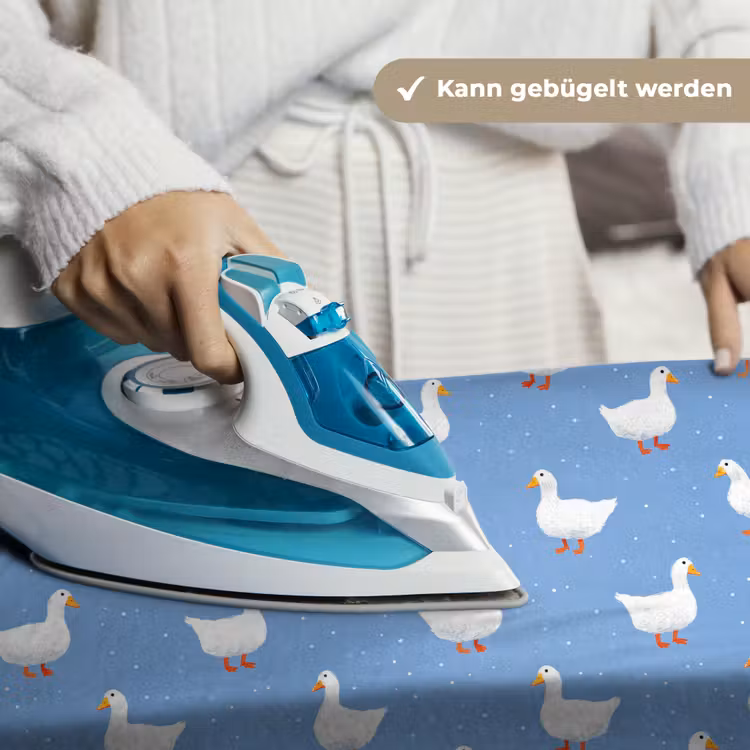 Ganzen - Elegant - Blauw Wandkleed katoen klein 269 -tsfeer9_DE