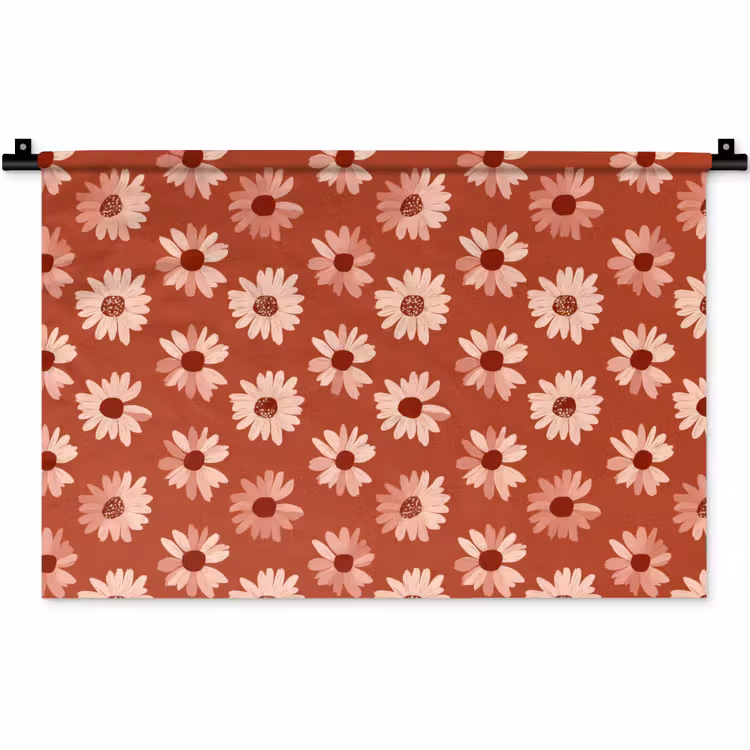 Madelief - Retro - Terracotta Wandkleed katoen klein 269 -zz3d