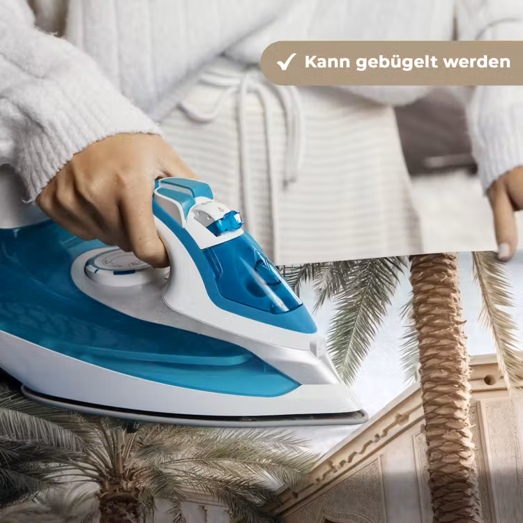 Gebouw - Palmbomen - Beige - Zon Wandkleed katoen klein -tsfeer9_DE
