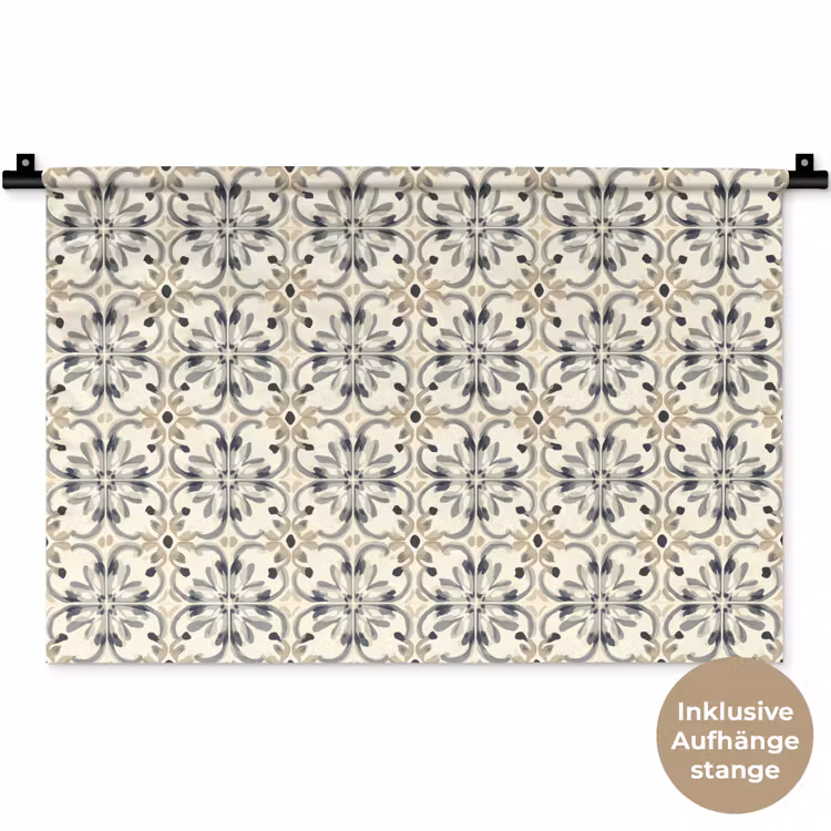 Floraal - Patroon - Kleurrijk Wandkleed katoen klein 269 -t3d_DE