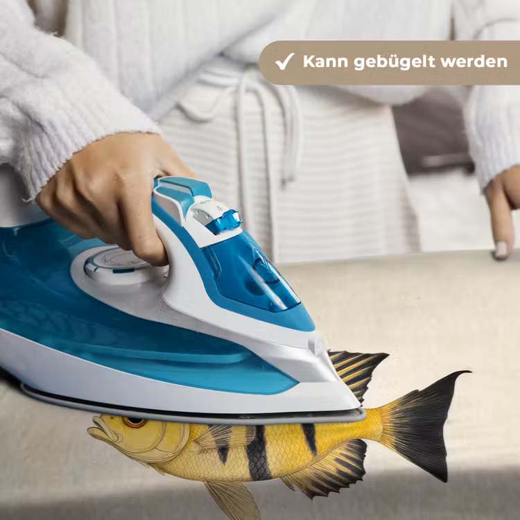 Geel - Vis - Strepen - Tropisch Wandkleed katoen klein -tsfeer9_DE