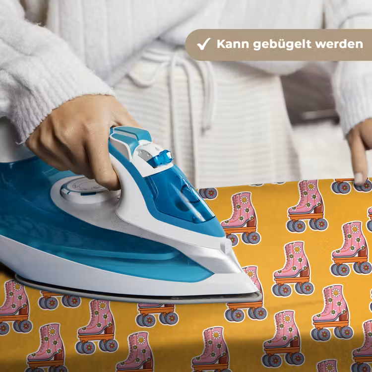 Geel - Rolschaatsen - Patroon Wandkleed katoen klein 269 -tsfeer9_DE