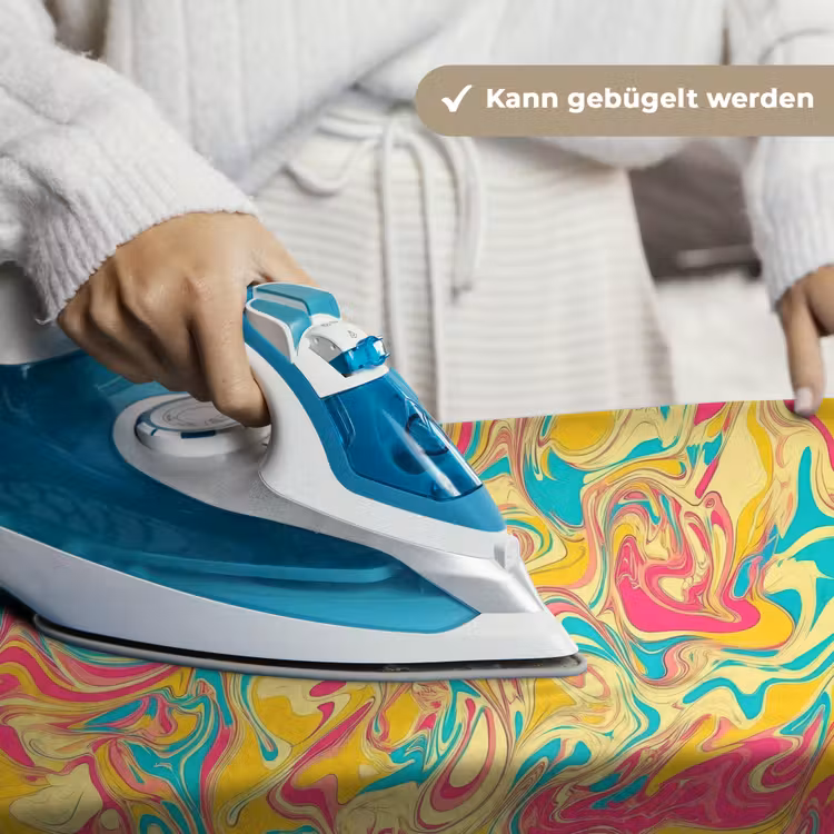 Geel - Roze - Blauw - Retro Wandkleed katoen klein -tsfeer9_DE