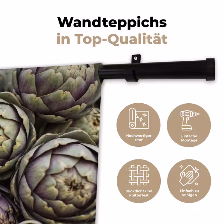 Wandteppich - Gemüse – Frisch – Essen - Groenten - Vers - Eten Wandkleed katoen klein