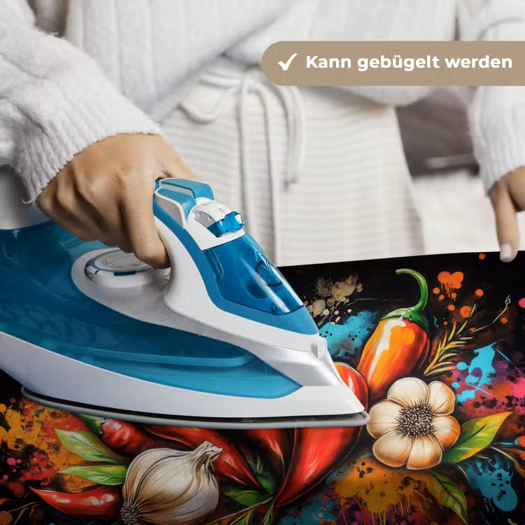 Groente - Peper - Knoflook - Graffiti - Verf - Kleurrijk Wandkleed katoen klein -tsfeer9_DE