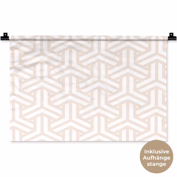 Geometrie - Lijn - Vorm - Patroon Wandkleed katoen klein 269 -t3d_DE