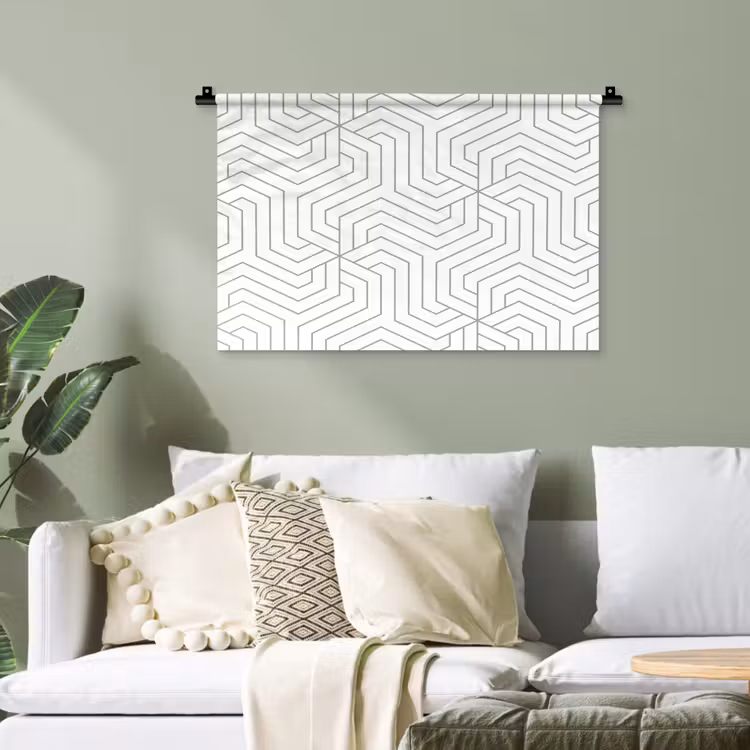 Geometrie - Lijn - Patroon Wandkleed katoen klein 269 -sfeer7