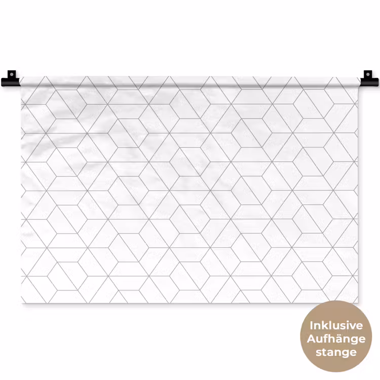 Geometrie - Lijn - Patroon Wandkleed katoen klein 269 -t3d_DE