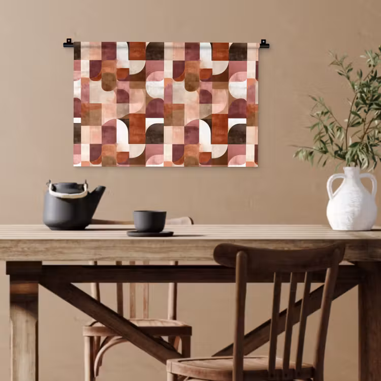 Geometrie - Modern - Retro Wandkleed katoen klein 269 -sfeer6
