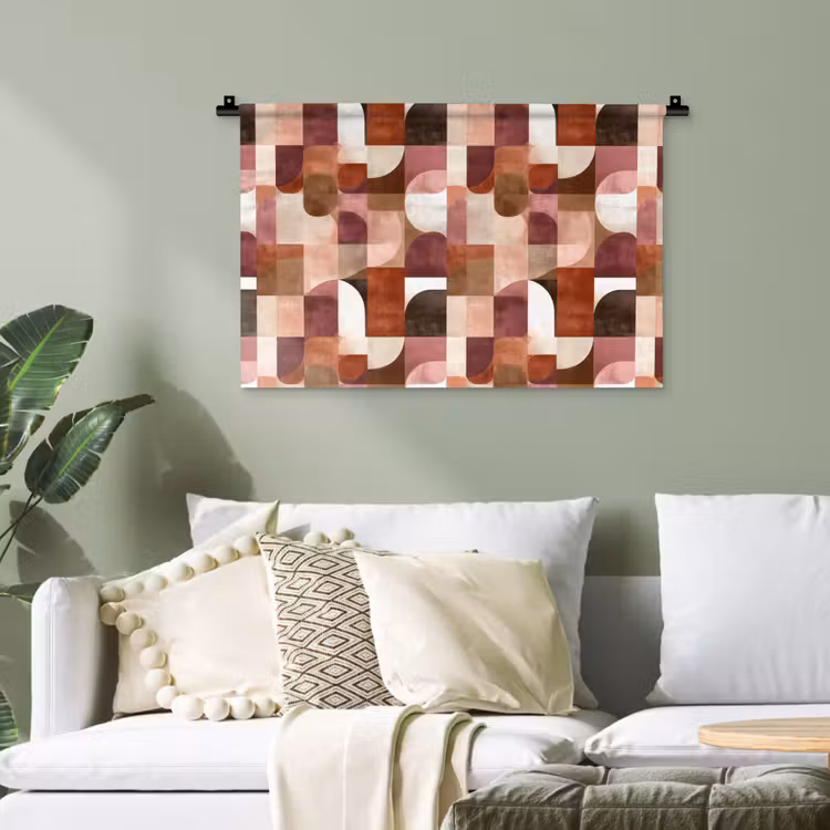 Geometrie - Modern - Retro Wandkleed katoen klein 269 -sfeer7