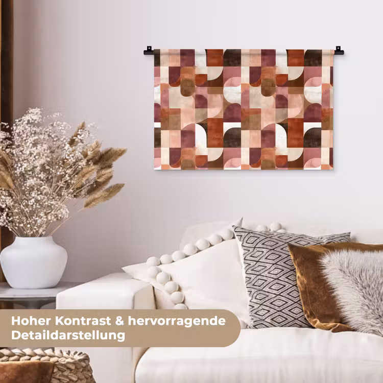 Geometrie - Modern - Retro Wandkleed katoen klein 269 -tsfeer1_DE