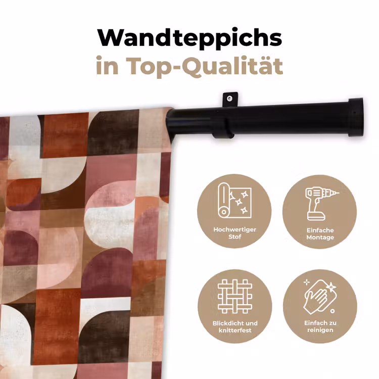 Geometrie - Modern - Retro Wandkleed katoen klein 269 -tsfeer2_DE