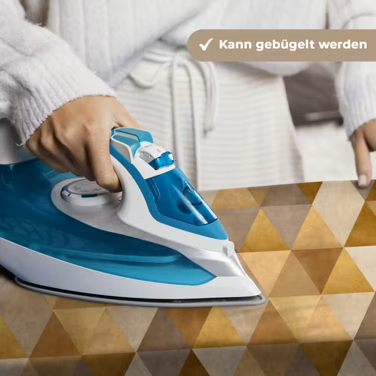 Geometrisch - Driehoek - Goud Wandkleed katoen klein 269 -tsfeer9_DE