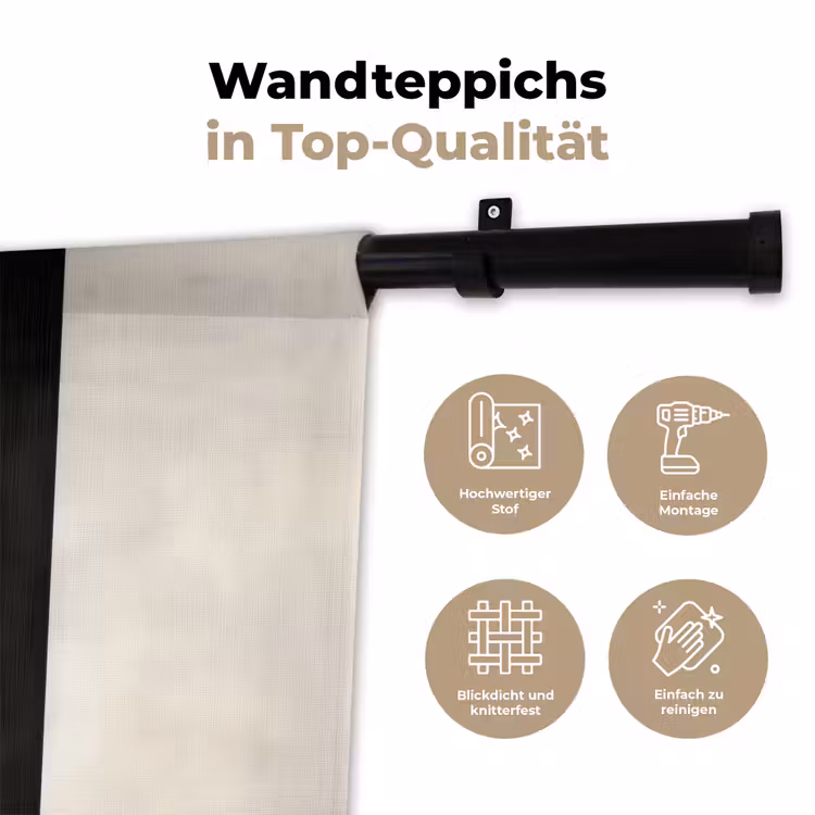 Geometrische - Vormen - Wit Wandkleed katoen klein -tsfeer2_DE