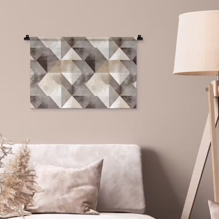 Geometrisch - Motief - Aardetinten Wandkleed katoen klein 269 -sfeer4