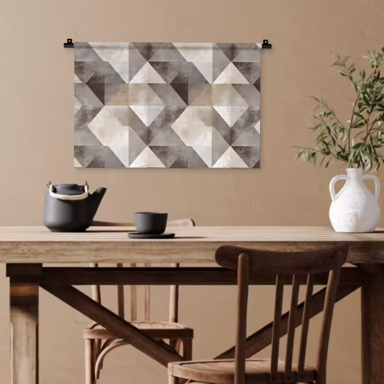 Geometrisch - Motief - Aardetinten Wandkleed katoen klein 269 -sfeer6