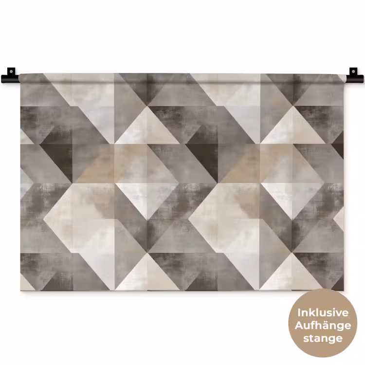 Geometrisch - Motief - Aardetinten Wandkleed katoen klein 269 -t3d_DE
