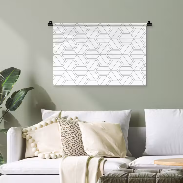 Design - Geometrie - Patroon - Lijn Wandkleed katoen klein 269 -sfeer7