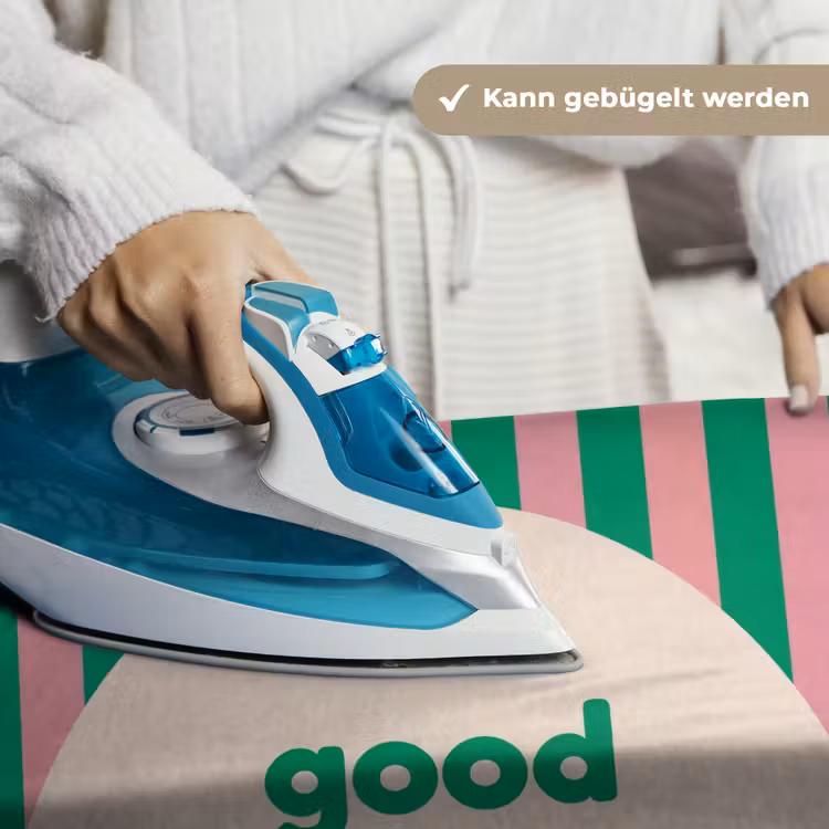 Gestreept - Quote - Ovaal - Roze Wandkleed katoen klein -tsfeer9_DE