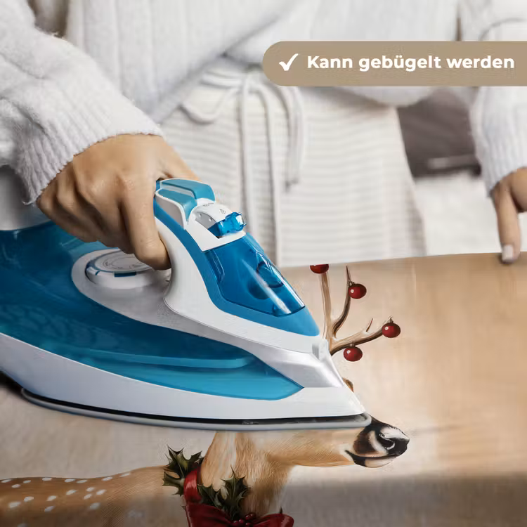 Gewei - Kerst - Rendier - Rood Wandkleed katoen klein -tsfeer9_DE