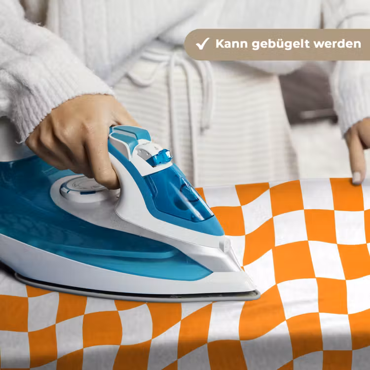 Golvend - Patroon - Oranje Wandkleed katoen klein 269 -tsfeer9_DE